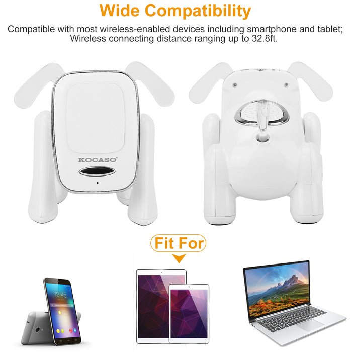 Wireless Puppy Design Speaker – Multifunctional with FM Radio and Phone Holder