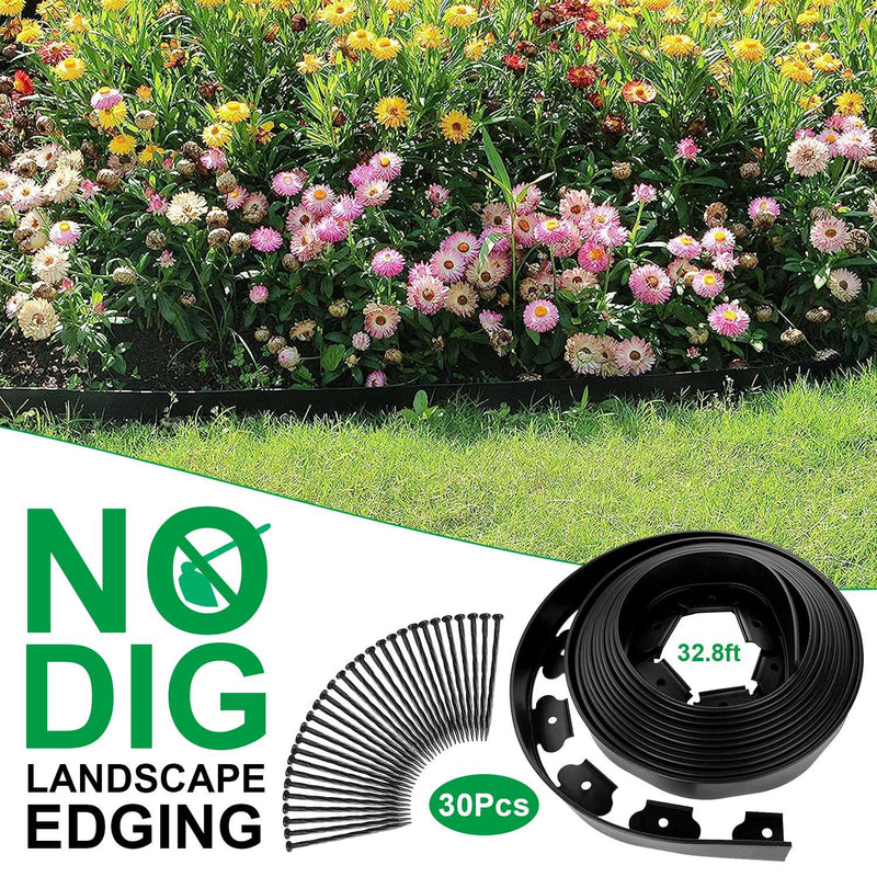 No-Dig Landscape Edging – Black PE Kit