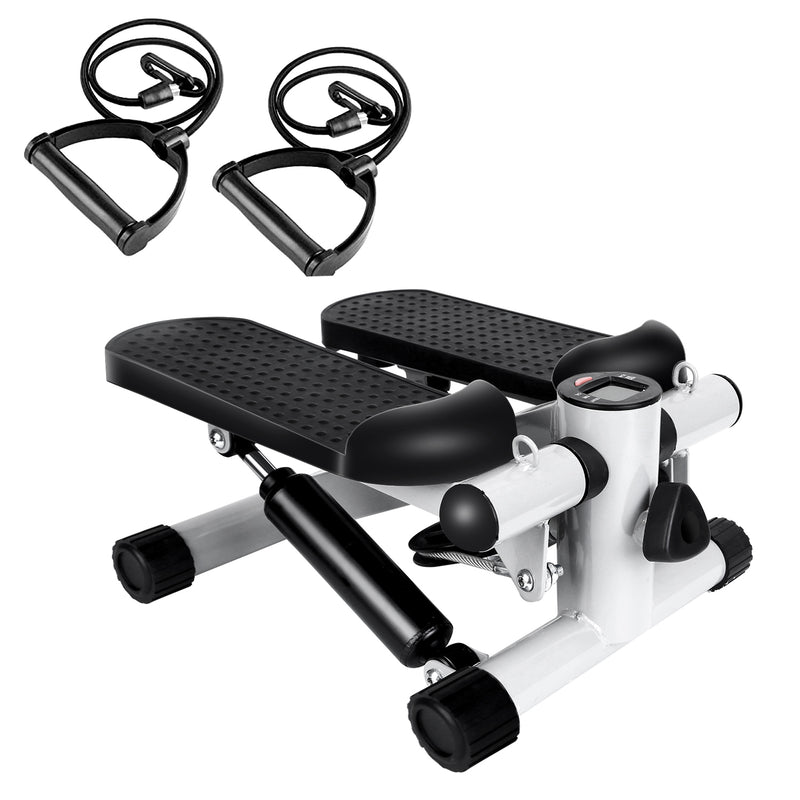 Compact Fitness Stepper – Step Machine with Bands and LCD Display