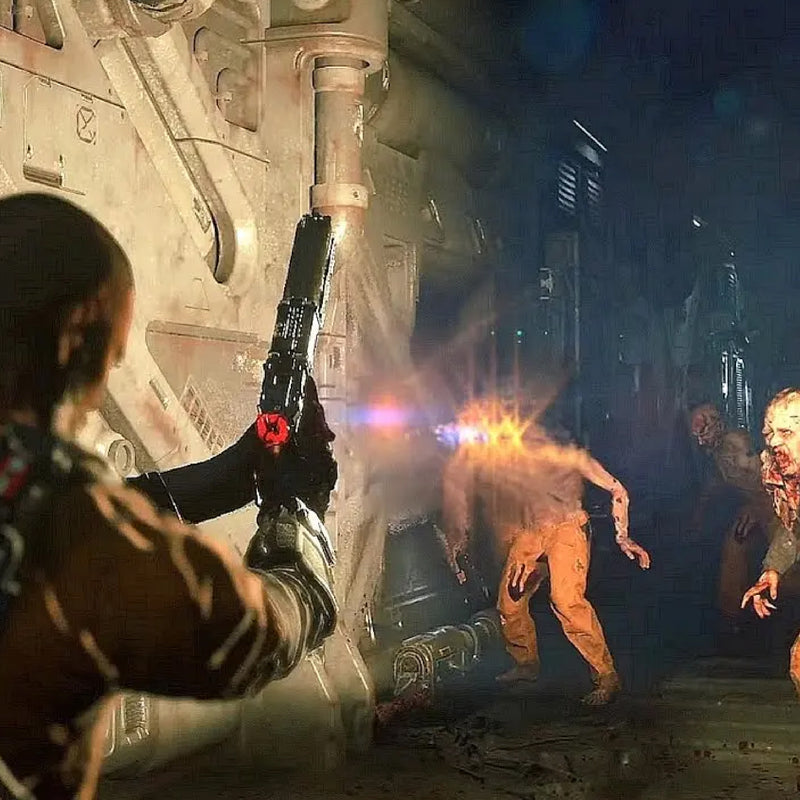 Videojuego The Callisto Protocol para PlayStation 5, imagen del arte del juego en la portada de la caja.