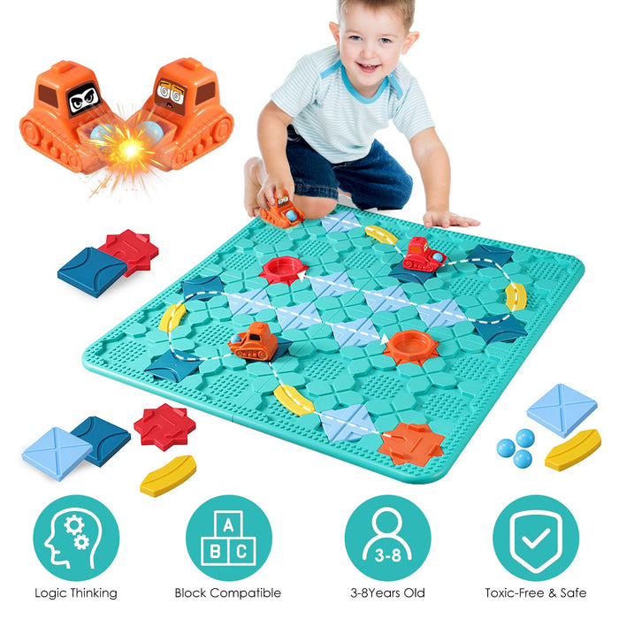 Children's Educational Game – Montessori Path Builder Logic Puzzle STEM