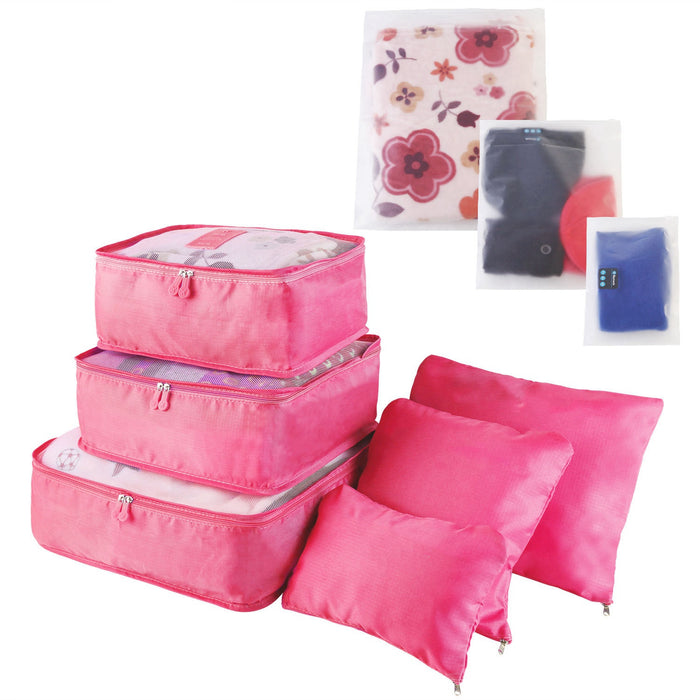 9-Piece Luggage Organizers - Waterproof Storage Bags for Clothes and Lingerie
