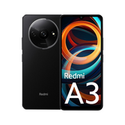 Celular Xiaomi Redmi A3 con pantalla de 6.71 pulgadas, doble SIM, 64GB de almacenamiento y 3GB de RAM.