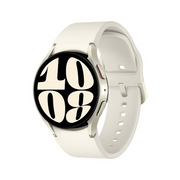 Reloj inteligente Samsung Galaxy Watch6 Classic 43MM en color negro con esfera circular y pulsera de silicona negra.