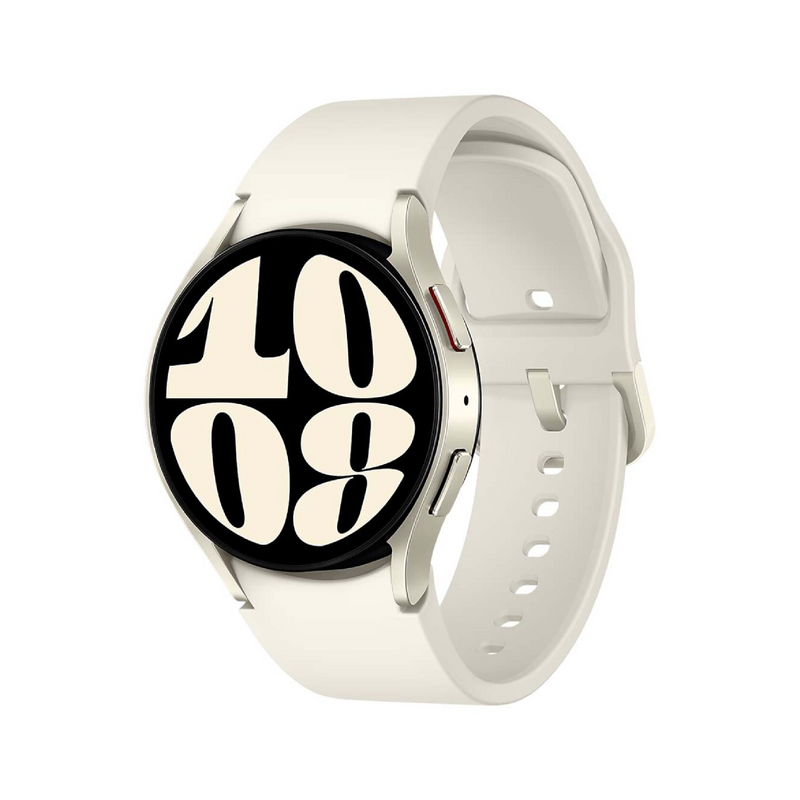 Reloj inteligente Samsung Galaxy Watch6 Classic 43MM en color negro con esfera circular y pulsera de silicona negra.
