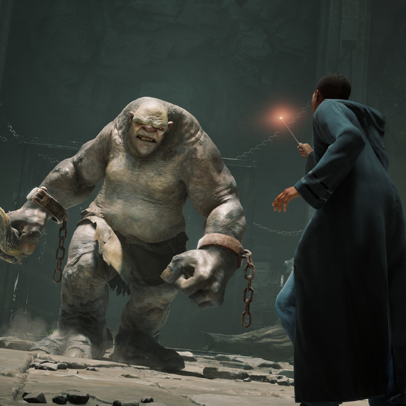 Videojuego Hogwarts Legacy para PlayStation 5, imagen del empaque del juego en consola PS5.