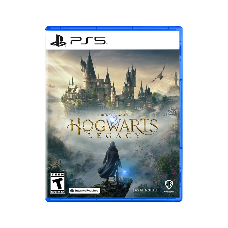 Videojuego Hogwarts Legacy para PlayStation 5, imagen de la caja con arte del juego y logo en la portada.
