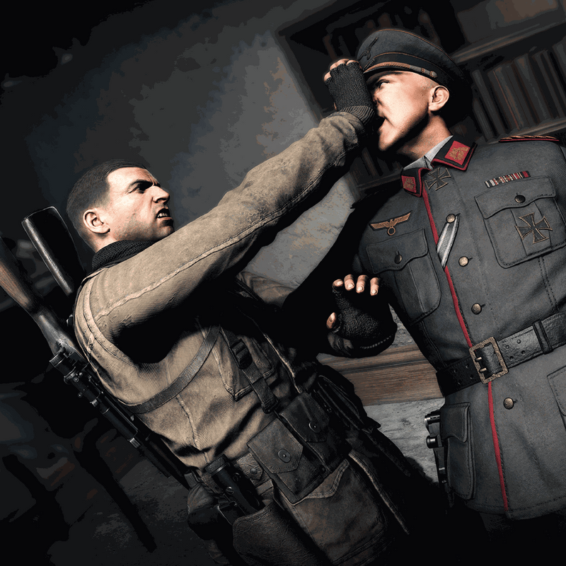 Portada del juego Sniper Elite 4 para Nintendo Switch con gráficos tácticos y acción sigilosa.