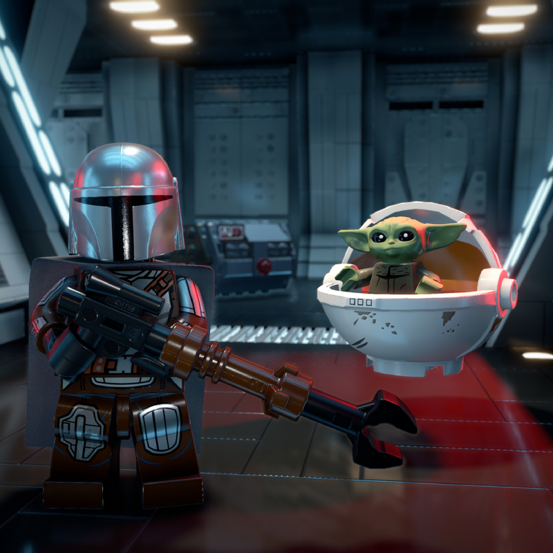 Videojuego Lego Star Wars: La Saga Skywalker para Nintendo Switch, caja con ilustraciones de personajes y escenas de la saga.