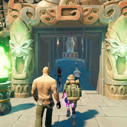 Juego de video Jumanji para PlayStation 5, imagen del producto con la caja y arte del videojuego en la portada.