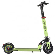 Patín eléctrico Inokim Light 2 de color verde brillante, con diseño compacto y ruedas para desplazamiento urbano.