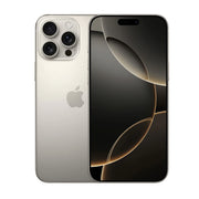 Teléfono Apple iPhone 16 Pro Max con pantalla de 6.9 pulgadas, doble SIM, 512GB y 8GB de RAM en color gris oscuro.