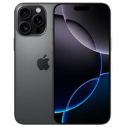 Celular Apple iPhone 16 Pro Max de 6.9 pulgadas con doble SIM, 256GB de almacenamiento y 8GB de RAM, en color negro.