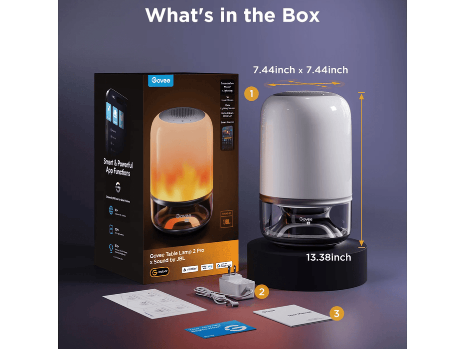 Lámpara de Mesa Govee 2 Pro Sound JBL Bluetooth H6020