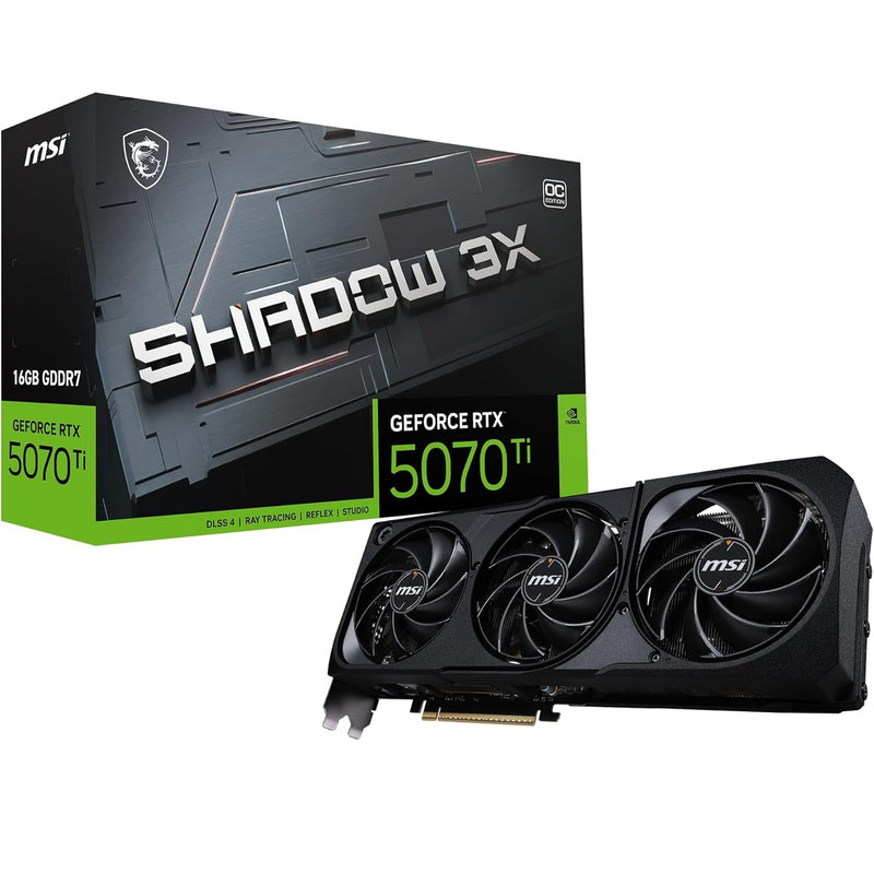 Graphics Card MSI - GeForce RTX 5070 Ti 16G Shadow 3X OC - PCI Express