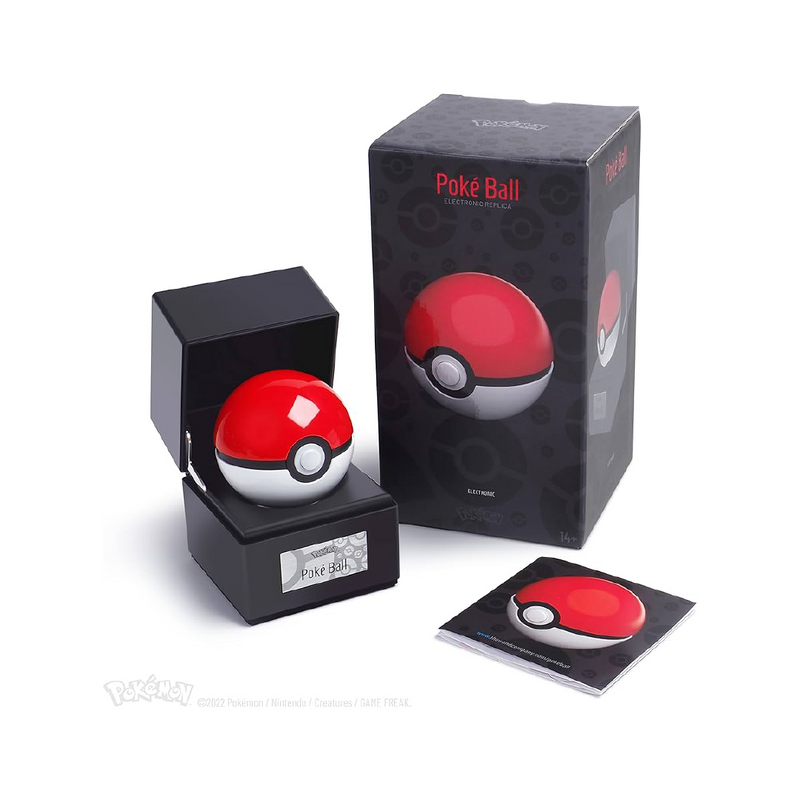 Pelota Poké Ball Electrónica réplica de la marca 0004, decorativa para hogar, con detalles realistas y acabado brillante.