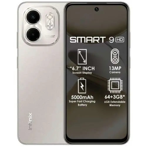 Infinix Smart 9 HD 6.7" Cell Phone - Dual SIM - 64GB ROM | 6GB RAM