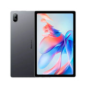 Tableta Blackview Tab11 gris de 10.36" con WiFi, 128GB de ROM y 4GB de RAM, vista frontal mostrando pantalla y diseño elegante.