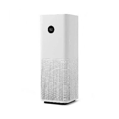 Purificador de aire Xiaomi Mi Air Purifier Pro H EU en hogar, mostrando su diseño compacto y filtros en la imagen.