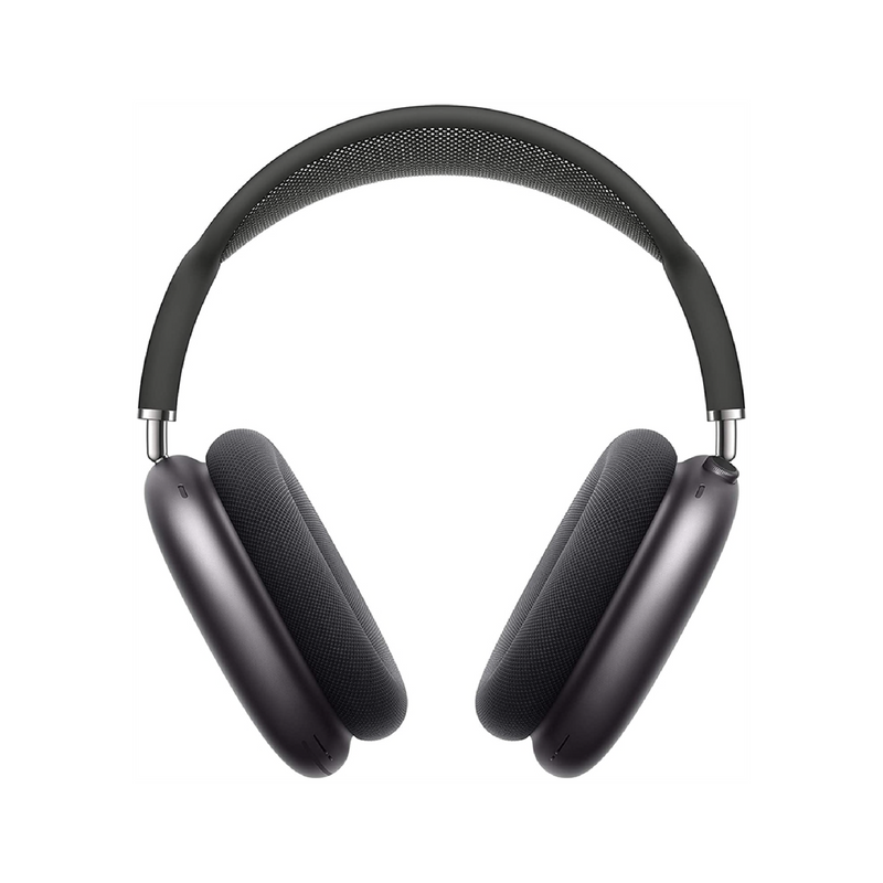 Audífonos Airpods Max genéricos 1:1, con diseño elegante y almohadillas cómodas, en color gris oscuro.