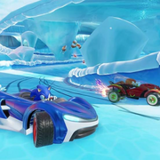 Videojuegos Sonic Mania y Team Sonic Racing para Nintendo Switch, caja con ilustraciones de personajes y escenas de juego.